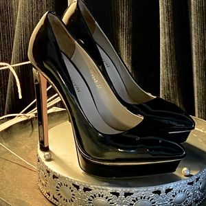 Saint Laurent Patent Platform Heels